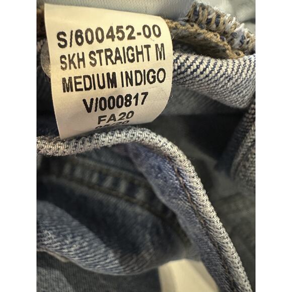 Gap Sky High Straight Leg Jeans Women's Size 8 29 Medium Indigo Blue Denim - Picture 8 of 10